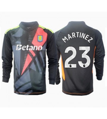Aston Villa Emiliano Martinez #23 Målvakt Bortatröja 2024-25 Långärmad
